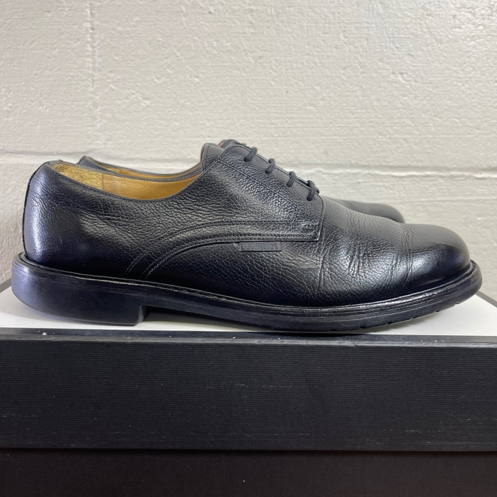 Mephisto Marlon Black Pebble Leather Oxford Dress Shoes Goodyear Welt Men's 10